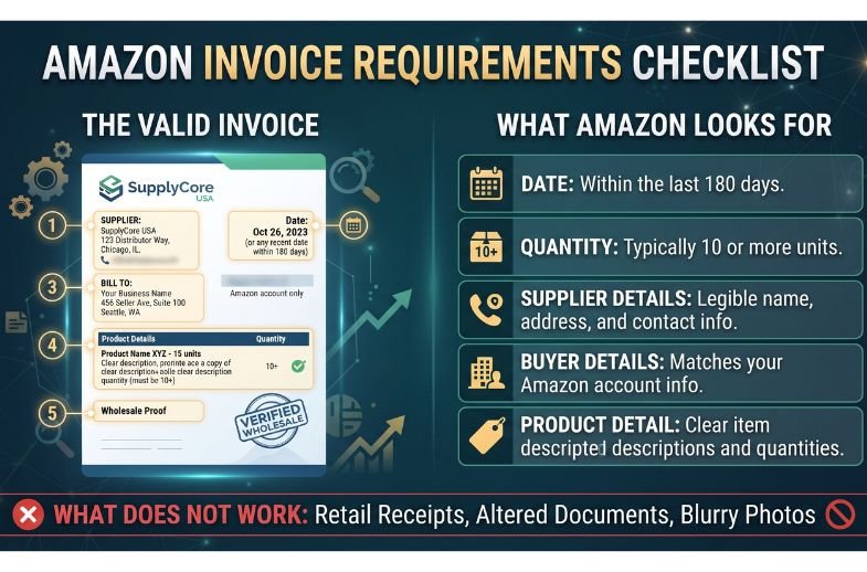 Valid Invoice for Amazon Ungating
