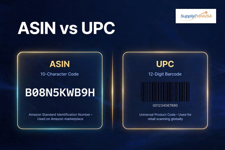 ASIN vs UPC comparison for Amazon sellers