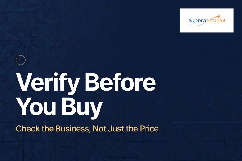 Verify before you buy - check the wholesale supplier's business, not just the price