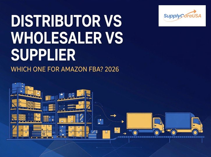 Distributor vs wholesaler vs supplier for Amazon FBA 2026