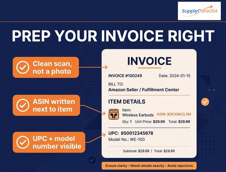 How to prepare your invoice for Amazon grocery ungating